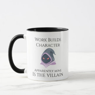 Tasse de vilain de construction de caractère