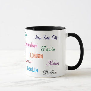 Tasse de villes du monde