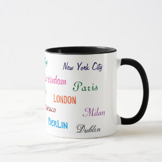 Tasse de villes du monde