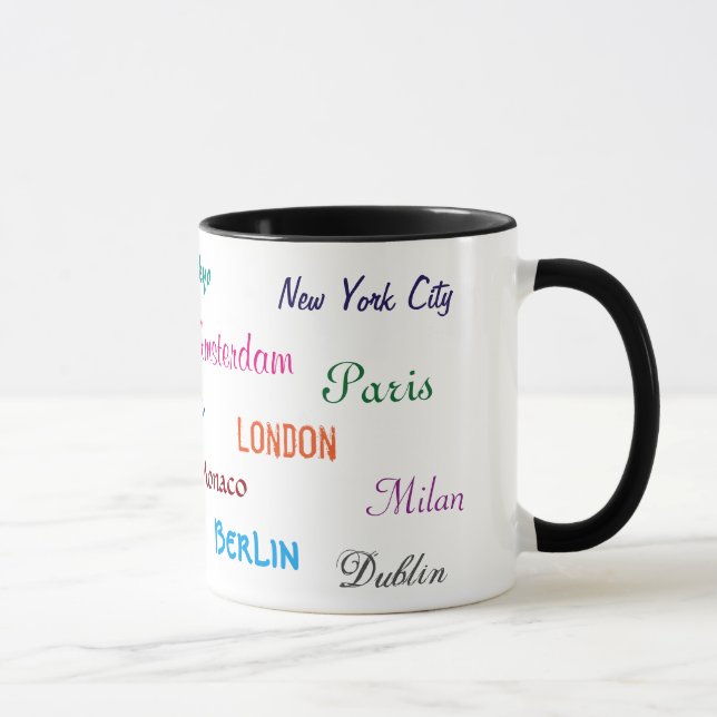 Tasse de villes du monde (Droite)