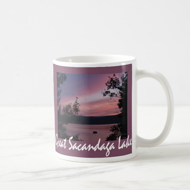 Tasse de violette de coucher du soleil de (Droite)