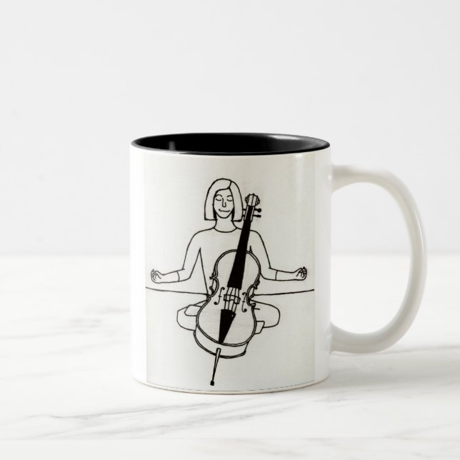 Tasse de violoncelliste de zen (Droit)