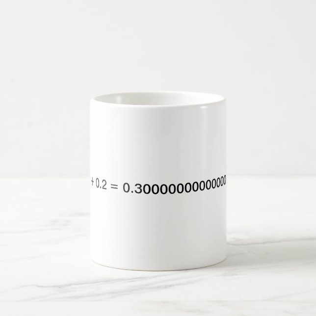 Tasse de virgule flottante (Centre)