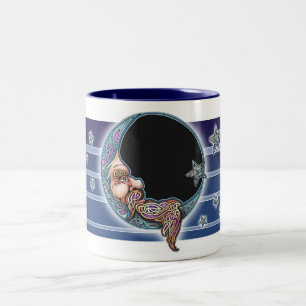 Tasse de visage de lune de Knotwork