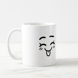 Tasse de visage joueuse