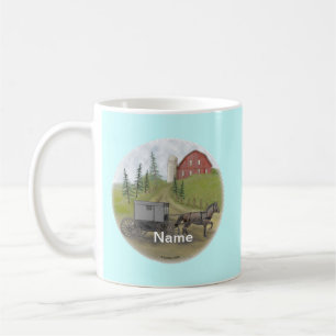 Tasse de visite de calèche amish