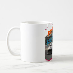 Tasse de voiture de sport en dérive