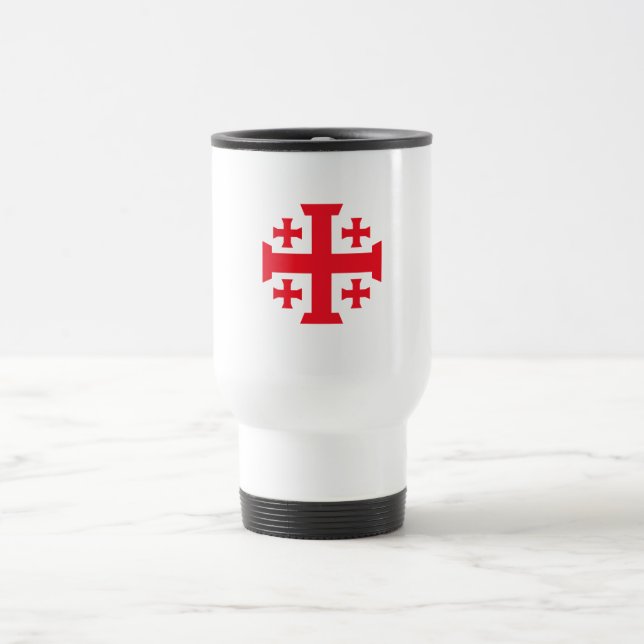 Tasse de voyage à croix de croisé templier de Jéru (Centre)