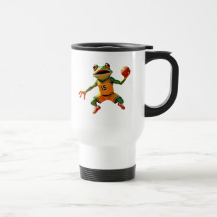 Tasse de voyage à main gauche Grenouille de basket