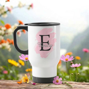 Tasse de voyage à monogramme personnalisable avec