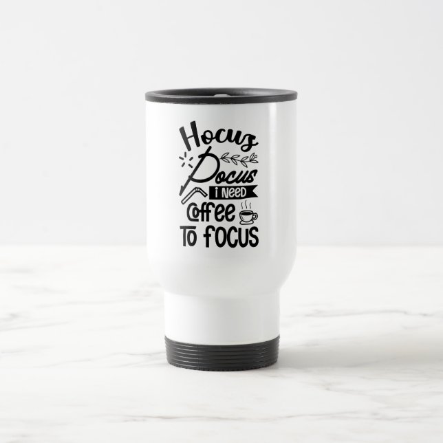 Tasse de voyage avec citation Hocus Pocus (Centre)