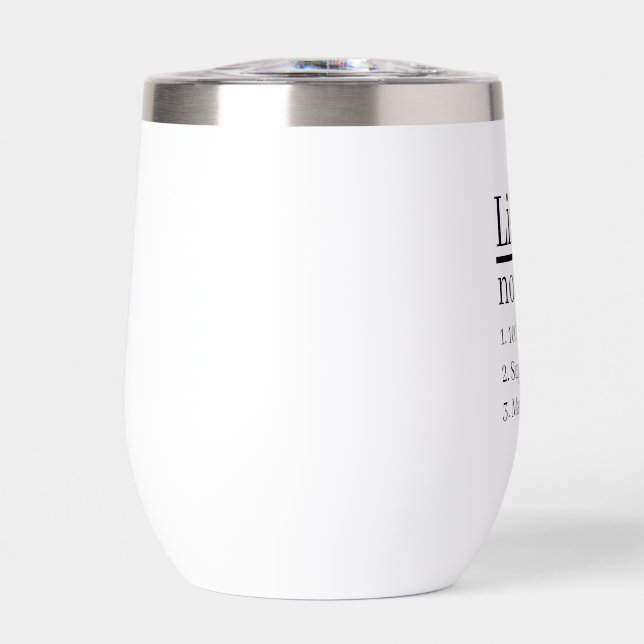 Tasse de voyage avec définition de nom personnalis (Avant)