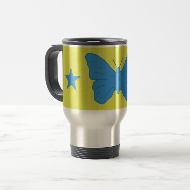 Tasse de voyage avec le drapeau de Bady Bassitt, B (Devant gauche)