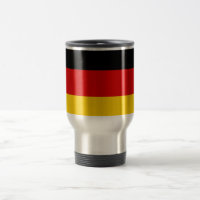 Tasse de voyage avec le drapeau de l'Allemagne