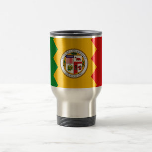 Tasse de voyage avec le drapeau de Los Angeles, la
