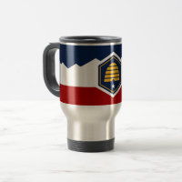 Tasse de voyage avec le drapeau de l'Utah, États-U