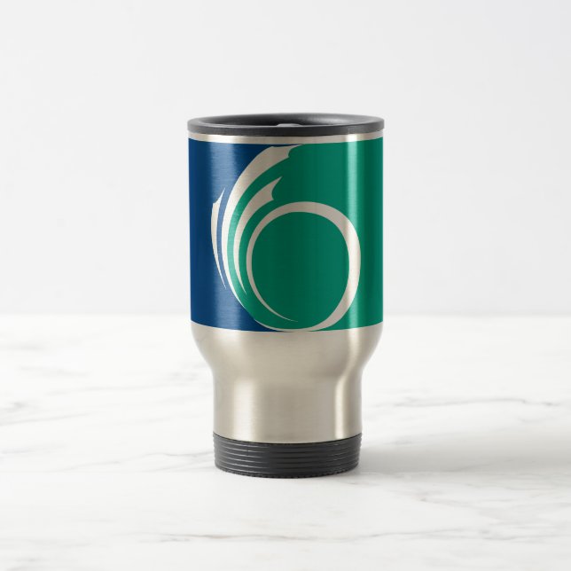 Tasse de voyage avec le drapeau d'Ottawa, Canada (Centre)