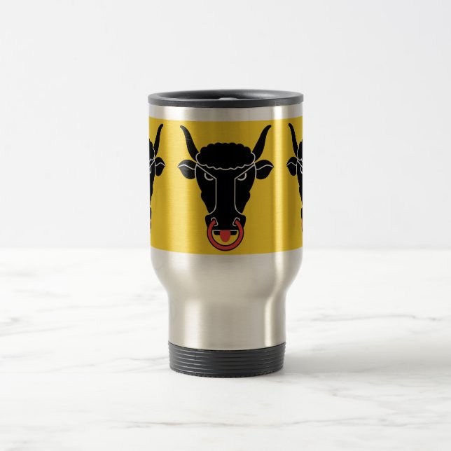 Tasse de voyage avec le drapeau du canton d'Uri, S (Centre)
