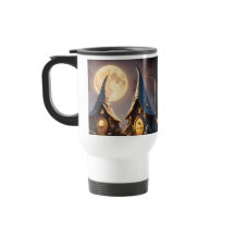 Tasse de voyage avec poignée gnome cabines lune