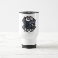 Tasse de voyage avec Skye Terrier aux oreilles tom