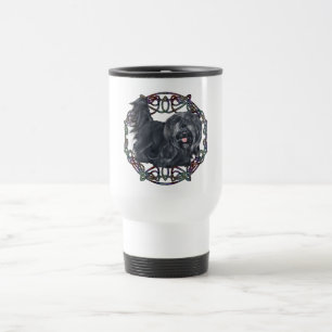 Tasse de voyage avec Skye Terrier aux oreilles tom