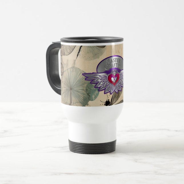 Tasse de voyage Badge de Maître Scrapbookers (Devant gauche)