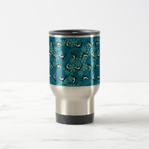 Tasse de voyage baleine orque
