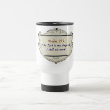 Tasse de voyage Bouclier Psaume 23:1 de la Bible