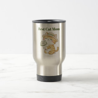 Tasse de voyage Bouquet de Roses Jardinier de Chat