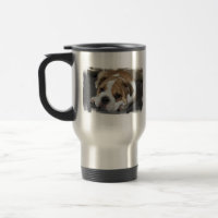 Tasse de voyage Bulldog endormi