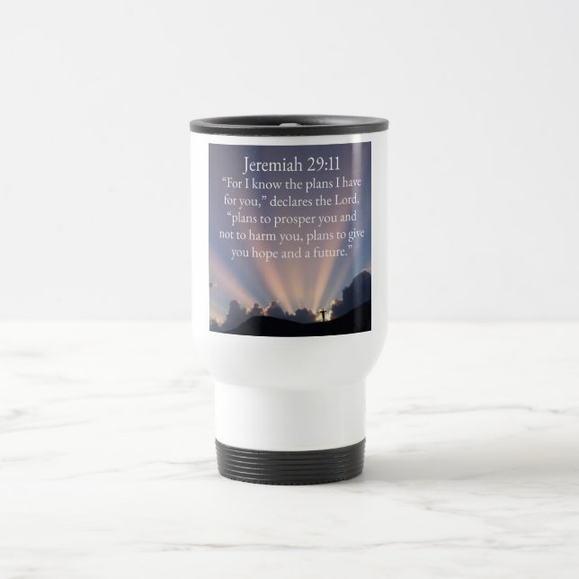 Tasse de voyage chrétienne Philippiens 4:13 (Centre)