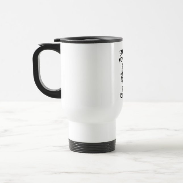 Tasse de voyage Citation drôle de caméléon Mème d' (Gauche)