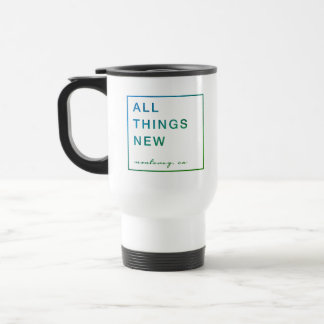 Tasse de voyage d'acier inoxydable (bleu/vert)