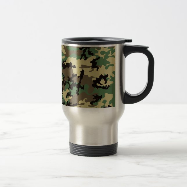 Tasse de voyage d'acier inoxydable de Camo de (Droit)