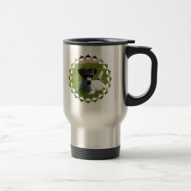 Tasse de voyage d'acier inoxydable de chiot de (Droit)