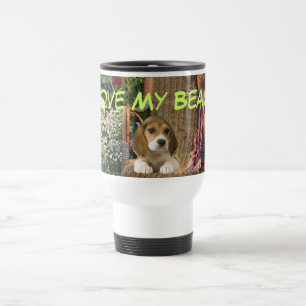 Tasse de voyage d'amour de beagle