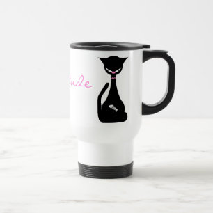 Tasse de voyage d'amoureux de les chats de