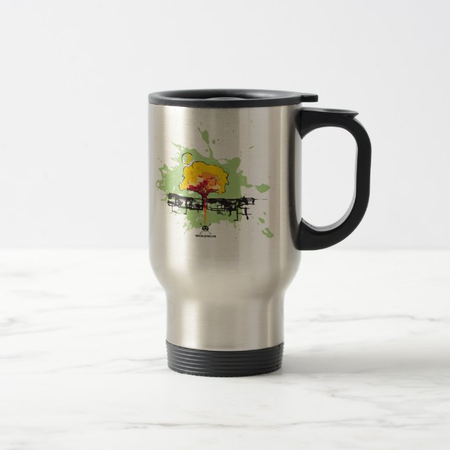 Tasse de voyage d'arbre (Droit)
