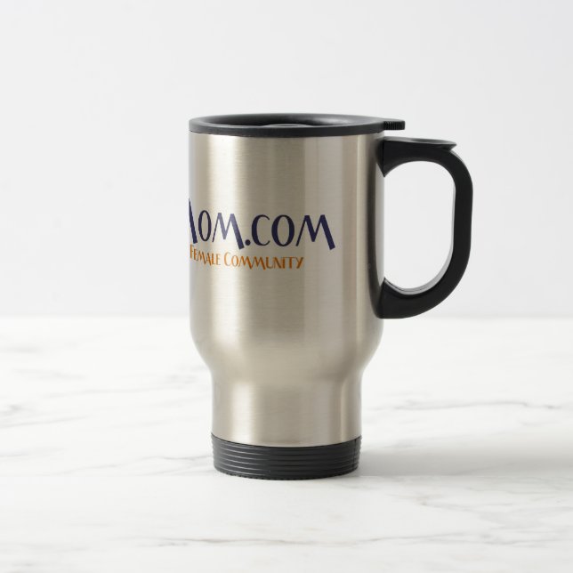 Tasse de voyage d'argent de HippyMom (Droit)