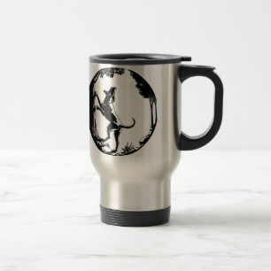 Tasse de voyage d'art de chien de chasse de tasse