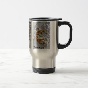 Tasse de voyage de "ange de neige" de tigre