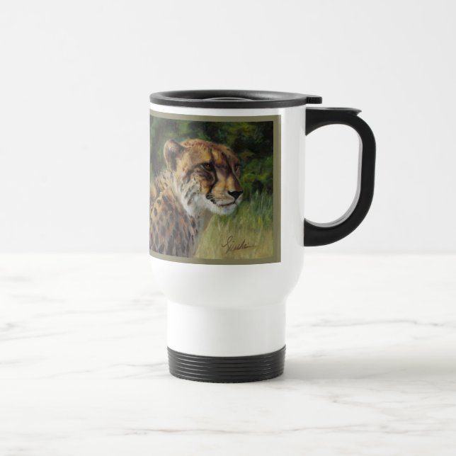 Tasse de voyage de banlieusard de guépard (Droite)