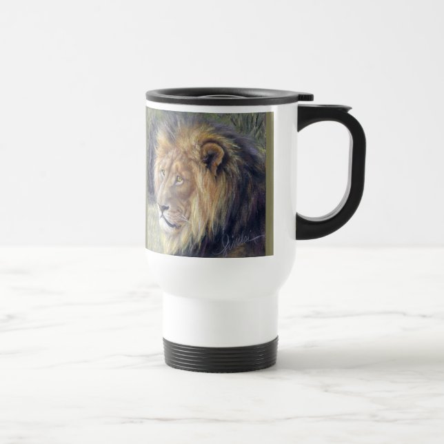 Tasse de voyage de banlieusard de lion (Droite)