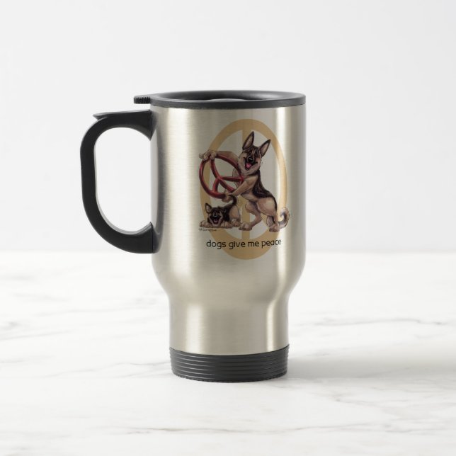 Tasse de voyage de berger allemand (Gauche)