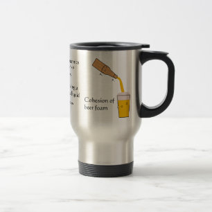 Tasse de voyage de bière et de physique