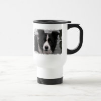 Tasse de voyage de border collie