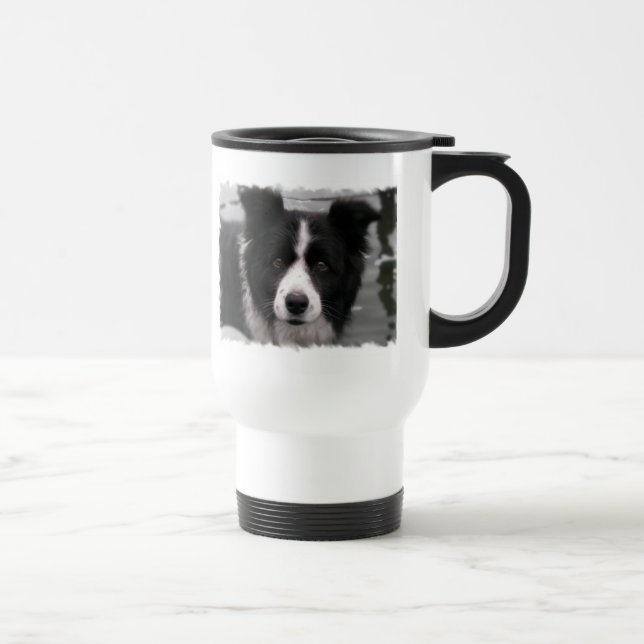 Tasse de voyage de border collie (Droite)