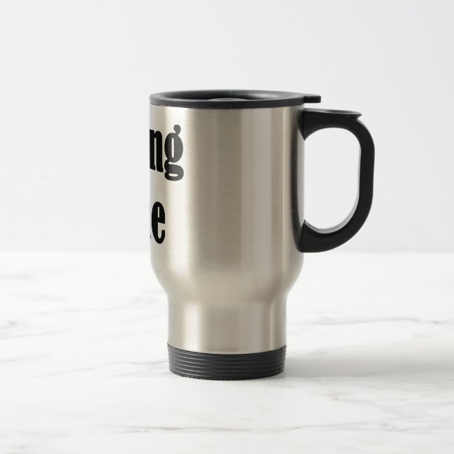 Tasse de voyage de café de zone de codage (Droit)