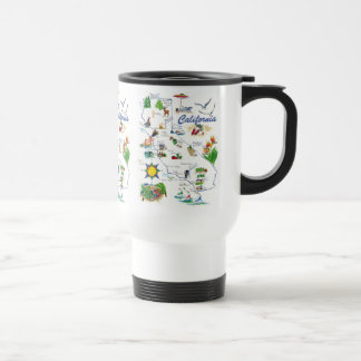 Tasse de voyage de carte de la Californie
