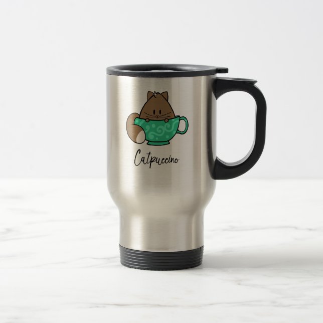 Tasse de voyage de Catpuccino (Droit)